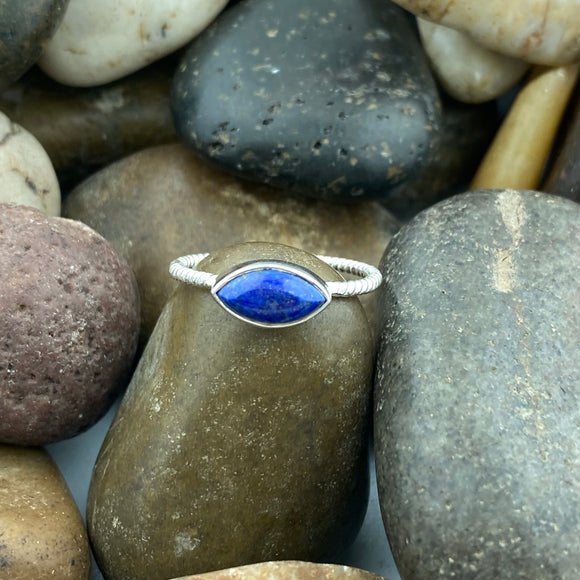 Lapis Ring 161 - Silver Street Jewellers