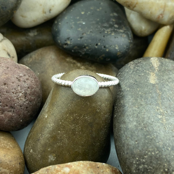 Moonstone Ring 347 - Silver Street Jewellers