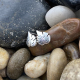 Leaf design earrings set in 925 Sterling Silver