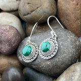 Malachite Earring 71 - Silver Street Jewellers