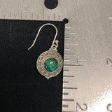 Malachite Earring 72 - Silver Street Jewellers