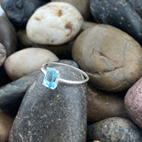 Blue Topaz Ring 576 - Silver Street Jewellers