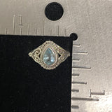 Blue Topaz Ring 578 - Silver Street Jewellers