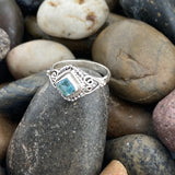 Blue Topaz Ring 580 - Silver Street Jewellers