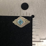 Blue Topaz Ring 580 - Silver Street Jewellers