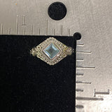 Blue Topaz Ring 581 - Silver Street Jewellers