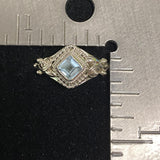 Blue Topaz Ring 582 - Silver Street Jewellers