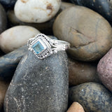 Blue Topaz Ring 583 - Silver Street Jewellers