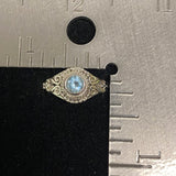 Blue Topaz Ring 584 - Silver Street Jewellers