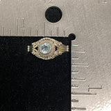 Blue Topaz Ring 586 - Silver Street Jewellers
