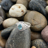 Blue Topaz Ring 588 - Silver Street Jewellers