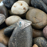 Blue Topaz Ring 594 - Silver Street Jewellers