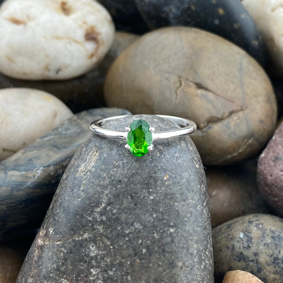 Chrome Diopside Ring 188 - Silver Street Jewellers
