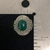 Green Onyx Ring 96 - Silver Street Jewellers