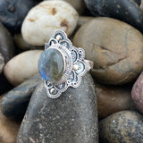 Labradorite Ring 438 - Silver Street Jewellers