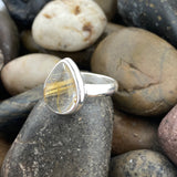 Rutilated Quartz Ring 16 - Silver Street Jewellers