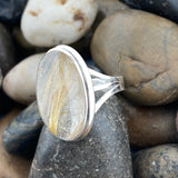 Rutilated Quartz Ring 17 - Silver Street Jewellers