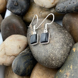 Black Onyx Earring 73 - Silver Street Jewellers