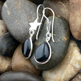 Black Onyx Earring 77 - Silver Street Jewellers