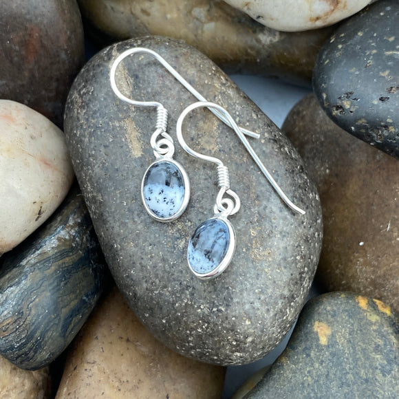 Dendritic Agate Earring 8 - Silver Street Jewellers