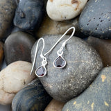 Garnet Earring 283 - Silver Street Jewellers