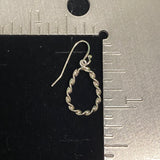 Plain Silver Earring 74 - Silver Street Jewellers