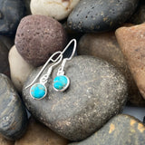 Blue Copper Turquoise Earring 87 - Silver Street Jewellers