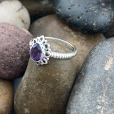 Amethyst Ring 1110 - Silver Street Jewellers