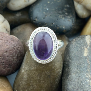Amethyst Ring 1116 - Silver Street Jewellers