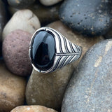 Black Onyx Ring 112 - Silver Street Jewellers