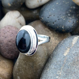 Black Onyx Ring 113 - Silver Street Jewellers