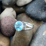 Blue Topaz Ring 567 - Silver Street Jewellers