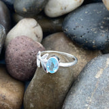 Blue Topaz Ring 569 - Silver Street Jewellers