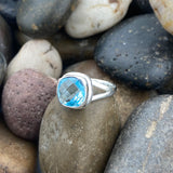 Blue Topaz Ring 572 - Silver Street Jewellers