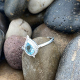 Blue Topaz Ring 573 - Silver Street Jewellers