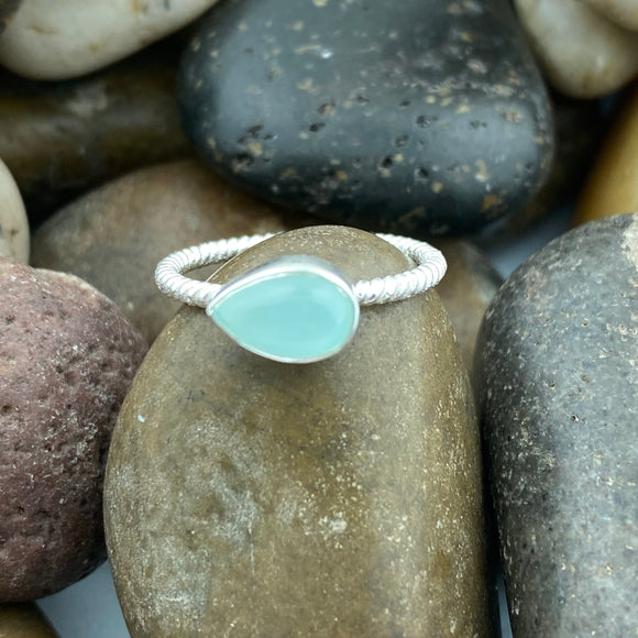 Chalcedony Ring 59 - Silver Street Jewellers