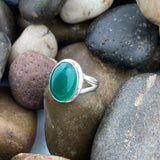 Green Onyx Ring 94 - Silver Street Jewellers