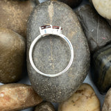 Garnet Ring 396 - Silver Street Jewellers