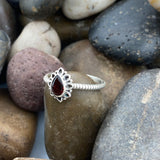 Garnet Ring 416 - Silver Street Jewellers