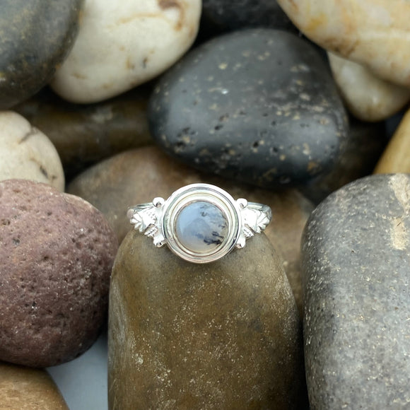 Dendritic Agate Ring 91 - Silver Street Jewellers