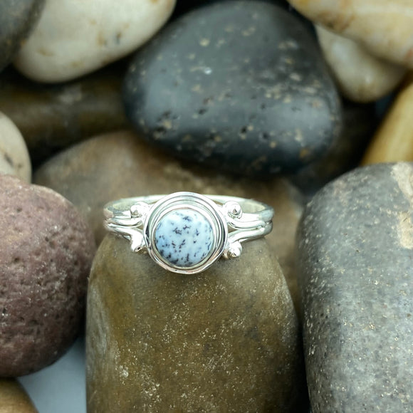 Dendritic Agate Ring 92 - Silver Street Jewellers