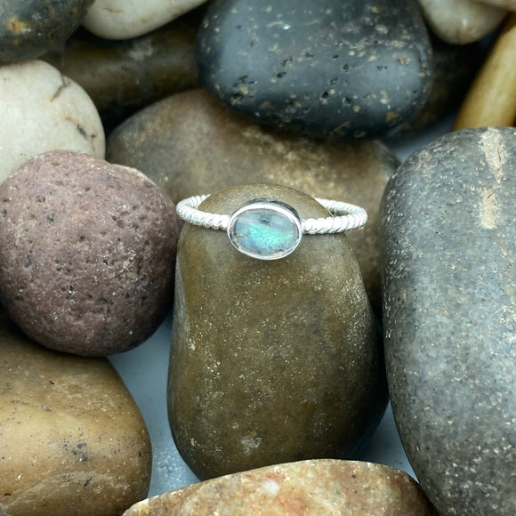Labradorite Ring 415 - Silver Street Jewellers