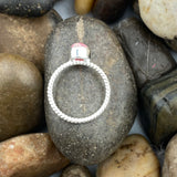 Rhodochrosite Ring 87 - Silver Street Jewellers