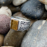 Tiger Eye Ring 81 - Silver Street Jewellers