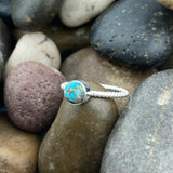 Blue Copper Turquoise Ring 236 - Silver Street Jewellers
