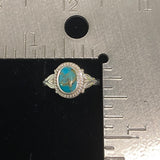 Blue Copper Turquoise Ring 241 - Silver Street Jewellers