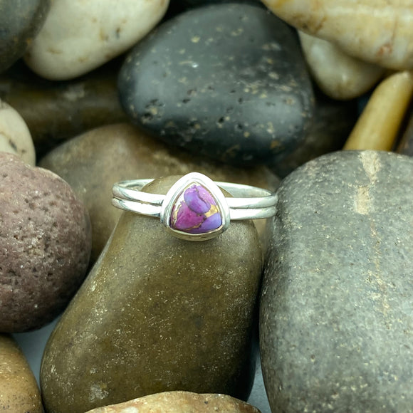 Purple Copper Turquoise Ring 250 - Silver Street Jewellers