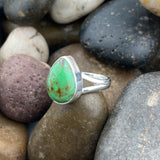 Green Copper Turquoise Ring 251 - Silver Street Jewellers