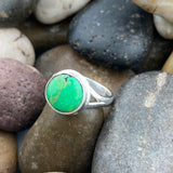 Green Copper Turquoise Ring 252 - Silver Street Jewellers