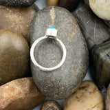 Blue Copper Turquoise Ring 253 - Silver Street Jewellers